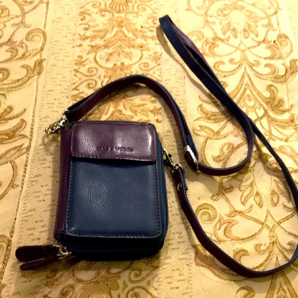 Women Crossbody Wallet Genuine Leather